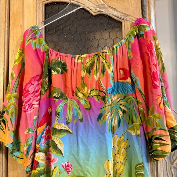 FARM Rio Tropical Print Tie-Front Dress - Picture 4 of 5